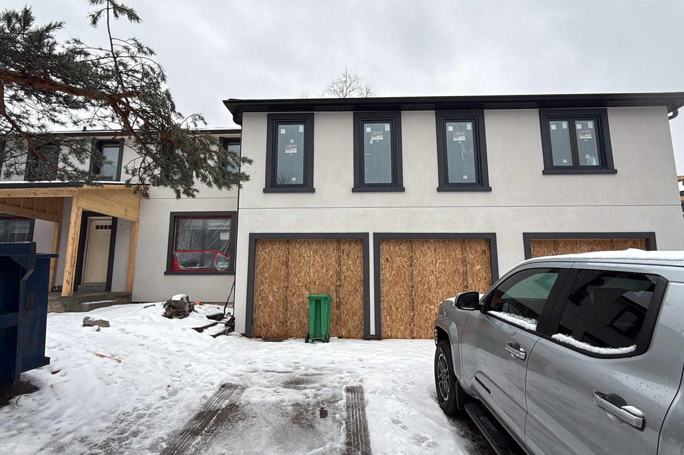 House addition — finished exterior