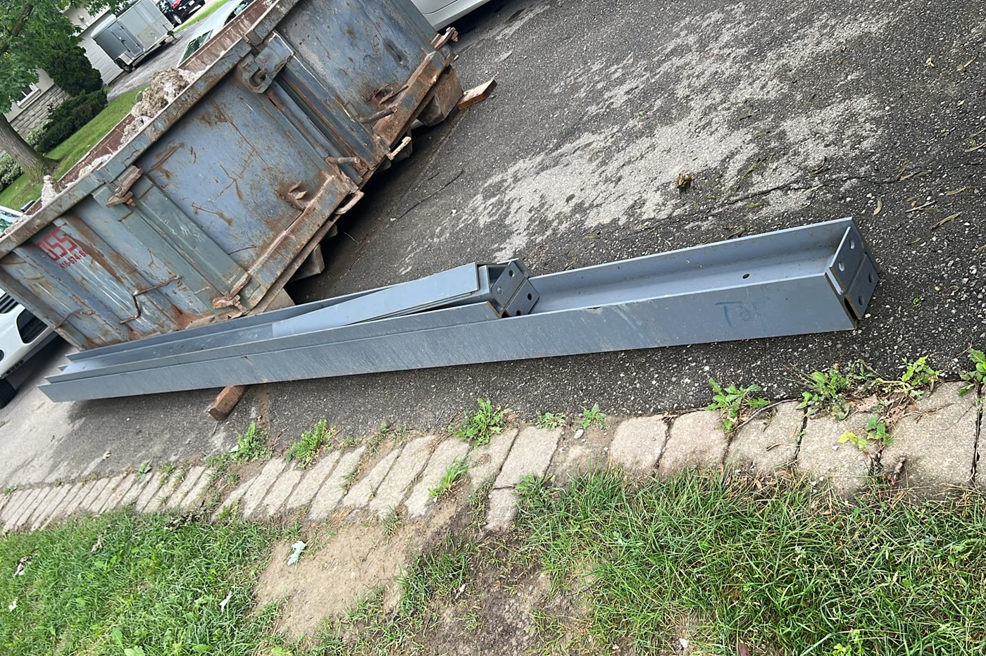 Steel beam load-bearing wall removal