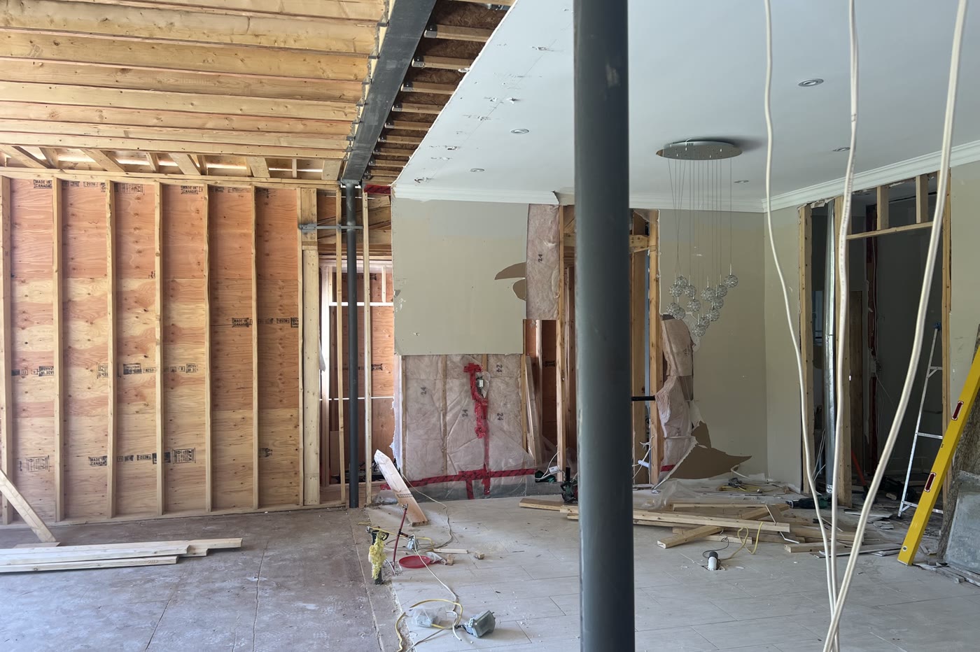 Load-bearing double flush beam — Mississauga